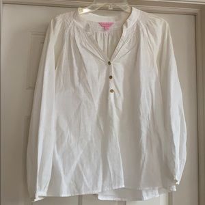 White lilly Pulitzer blouse